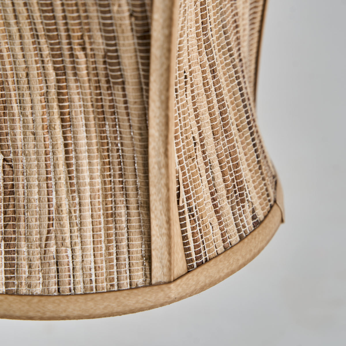Lámpara colgante de fibra natural Genoveses beige pequeña