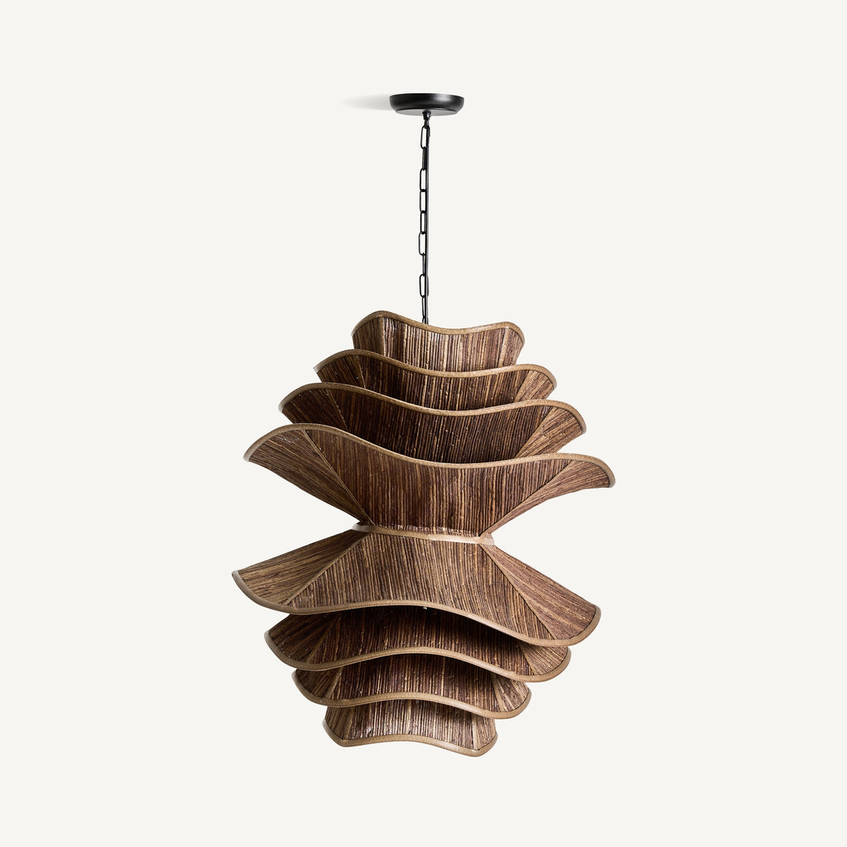 Lámpara colgante de fibra natural Tíscar