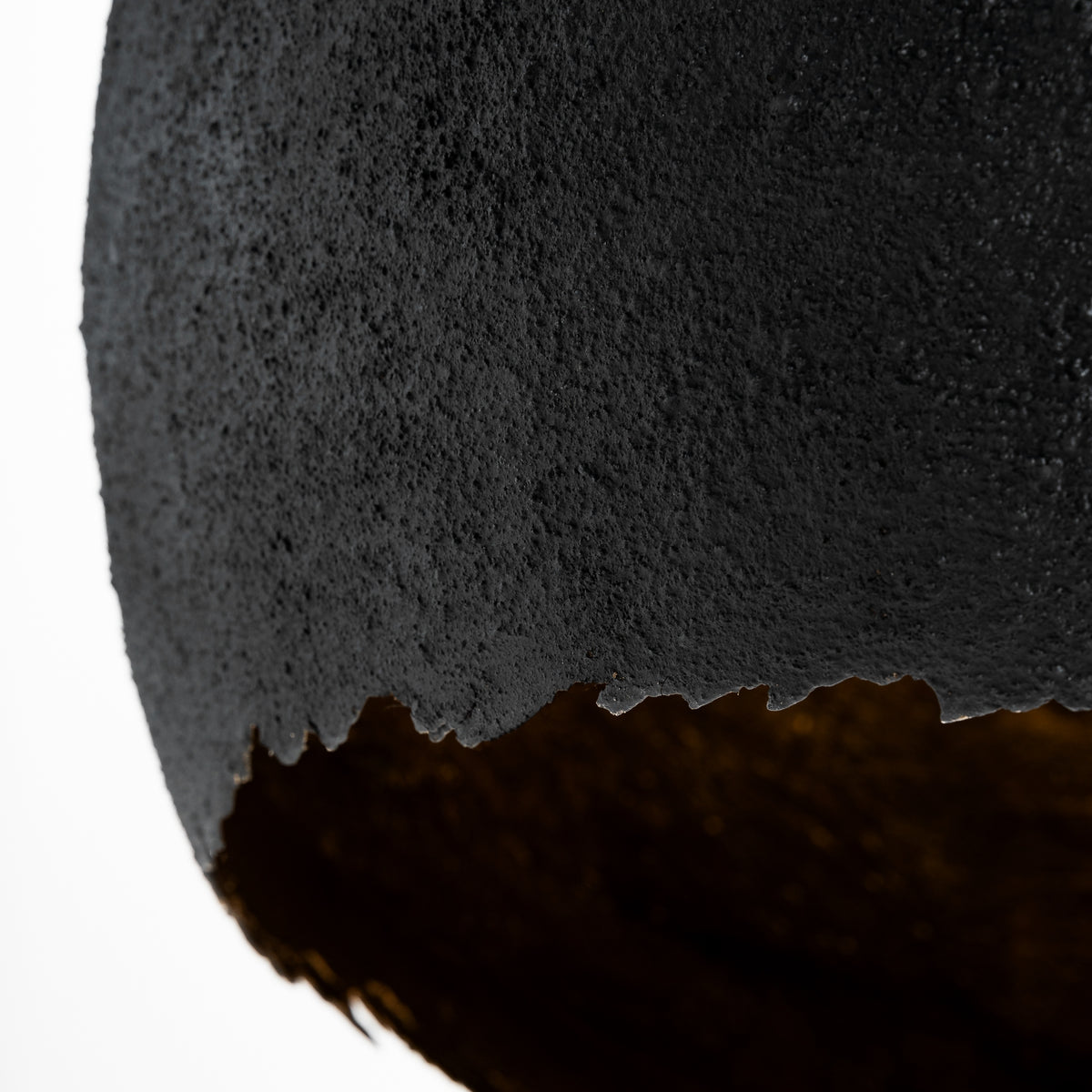 Lámpara colgante de resina negra Estartit