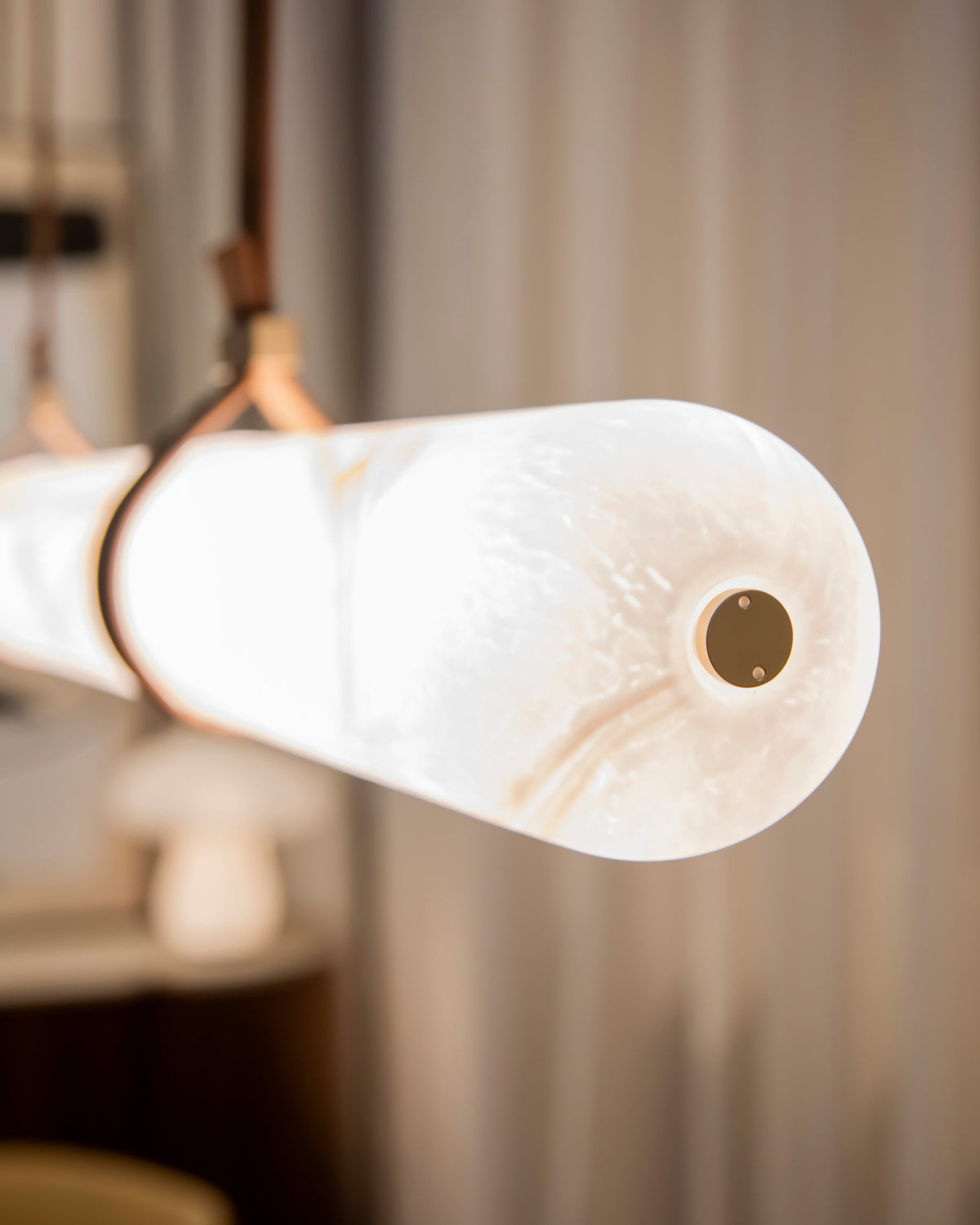 Lámpara colgante de vidrio Luxe