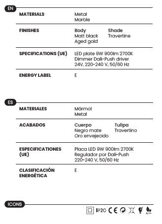 Lámpara Colgante Dussa Simple - C1307/1