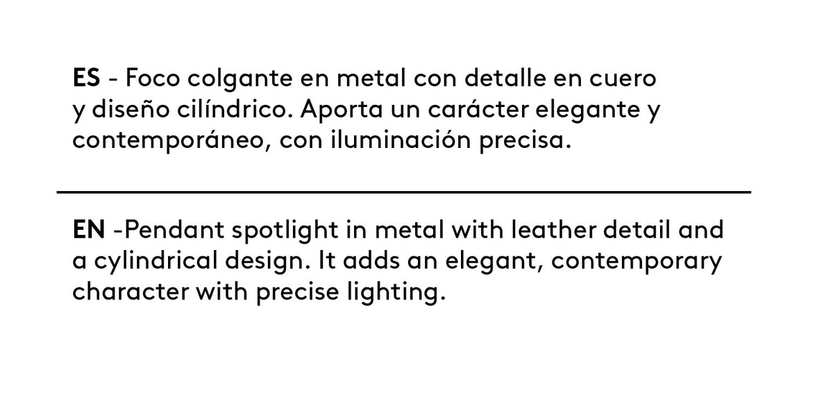 Lámpara Colgante Empotrable Miku - T1205