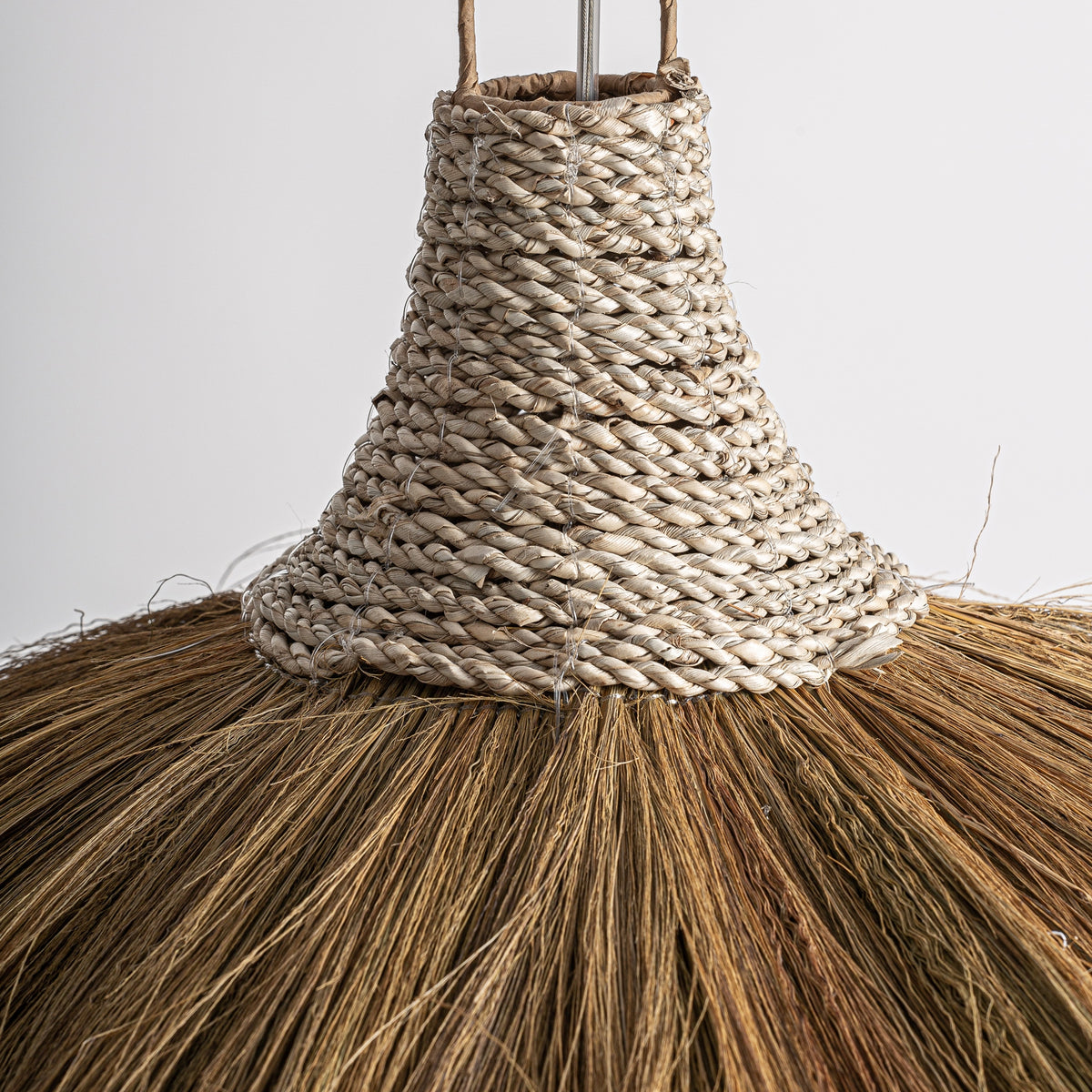 Lámpara colgante plegable de fibra natural Bisbal