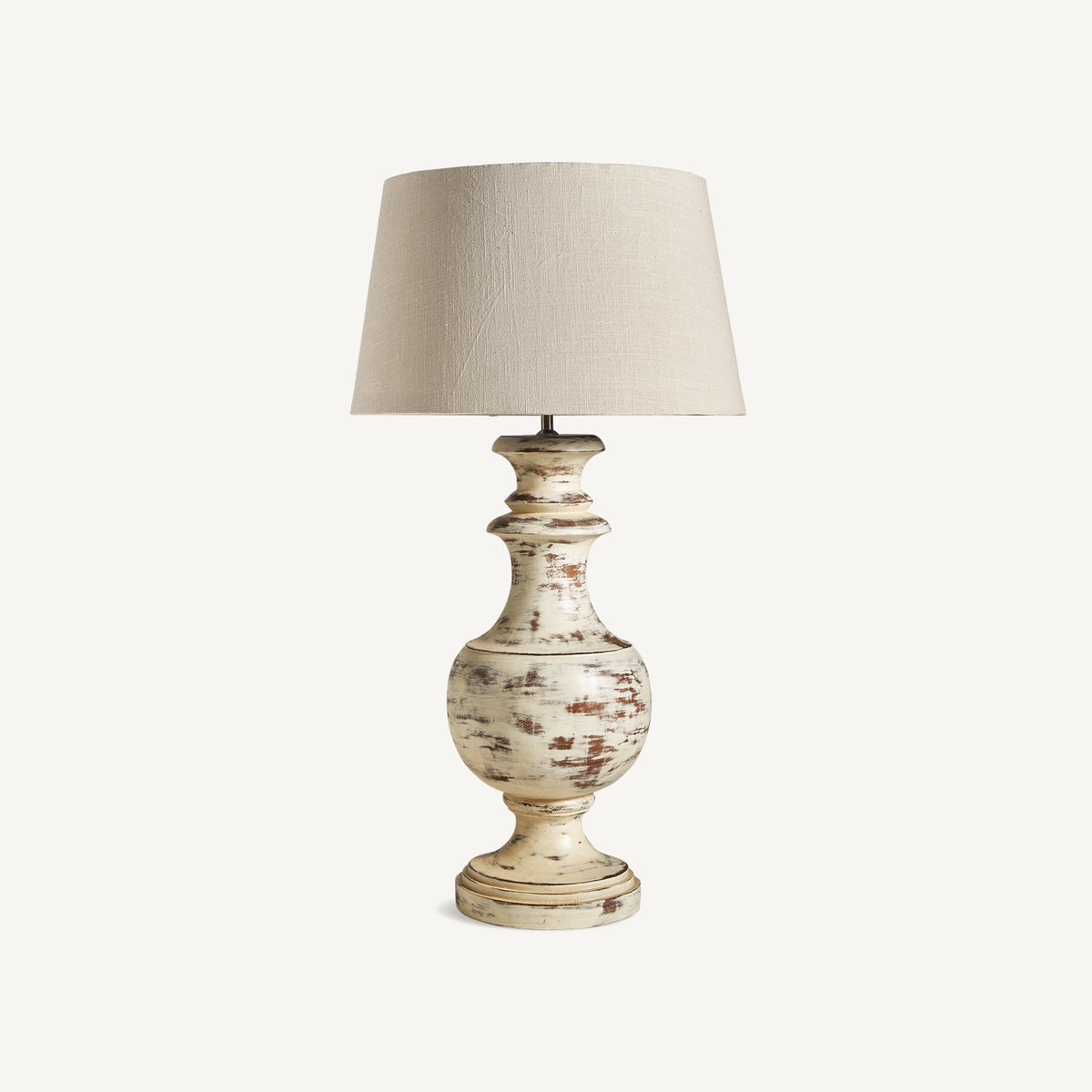 Lámpara de sobremesa de madera de mango decapada Marisma