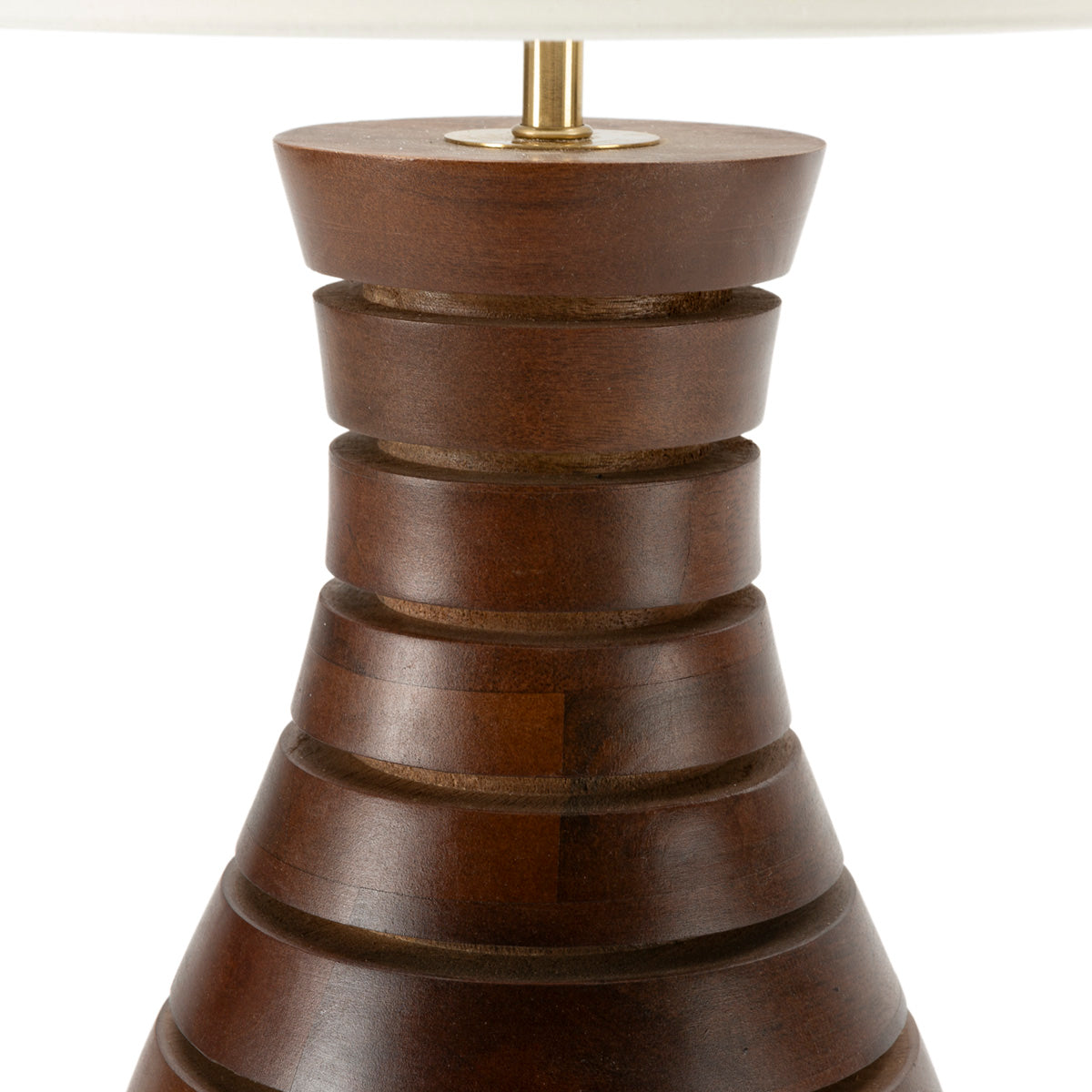 Lámpara de sobremesa de madera de mango y metal Ortigia