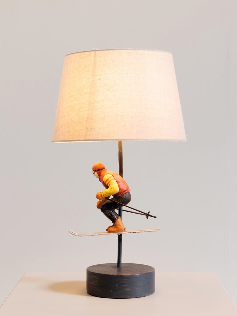 Lámpara de Sobremesa Esquiador Vintage - #pino_y_jacaranda#