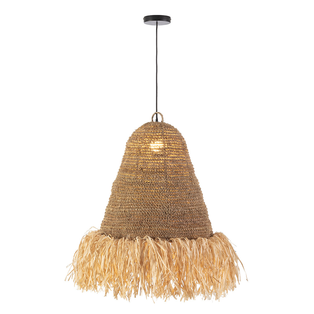 Lámpara de techo de sisal Denia