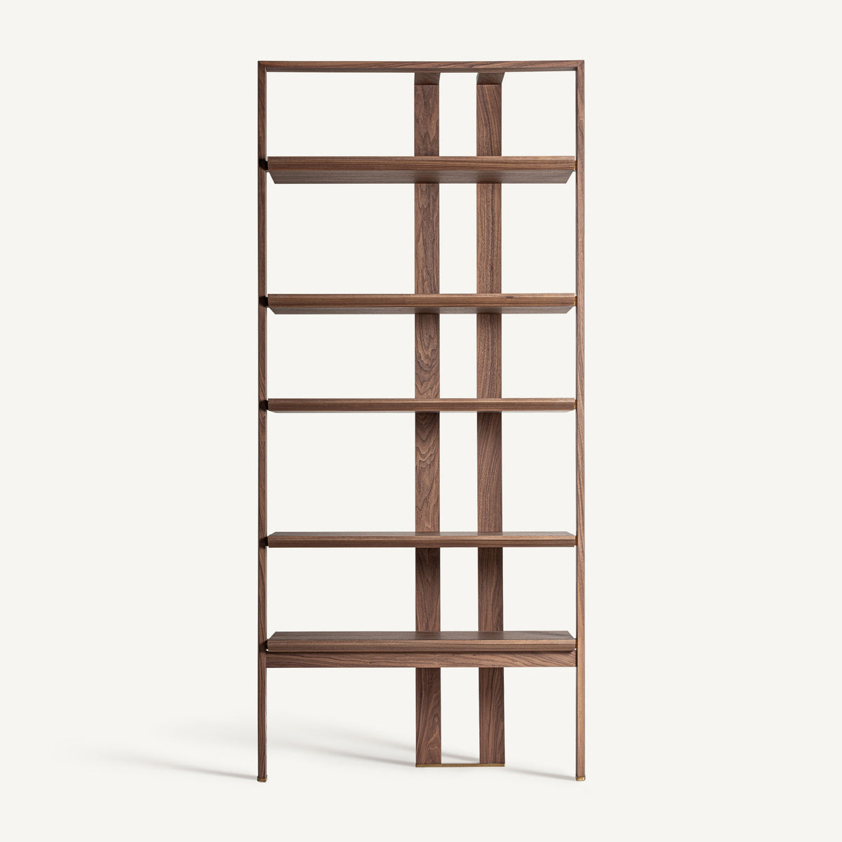 Librería de madera de olmo y nogal Gaviota