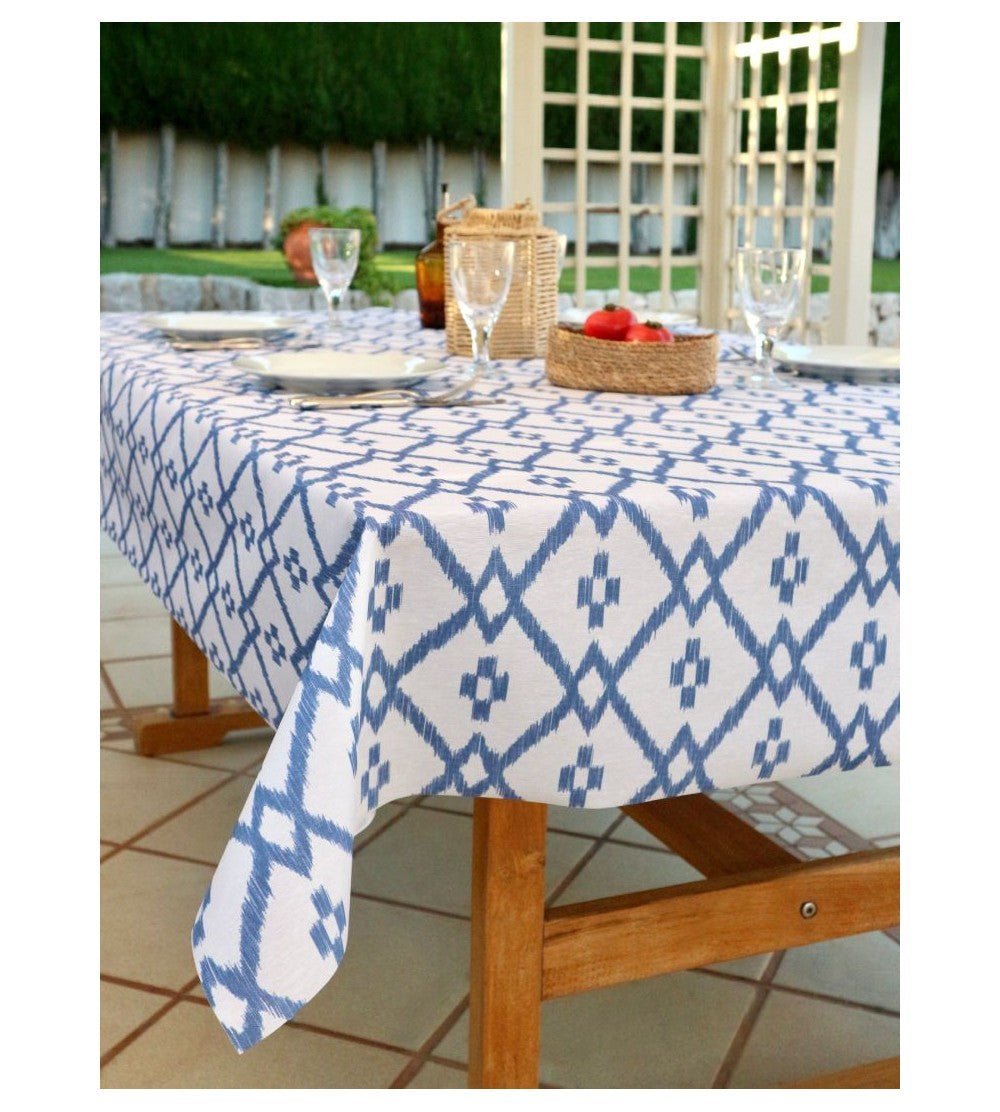 Mantel Antimanchas de Resina Llengua Azul - #pino_y_jacaranda#