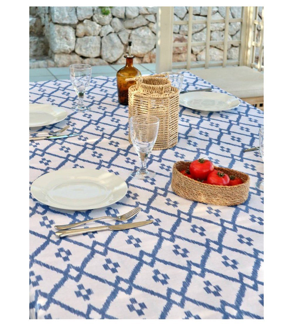 Mantel Antimanchas de Resina Llengua Azul - #pino_y_jacaranda#
