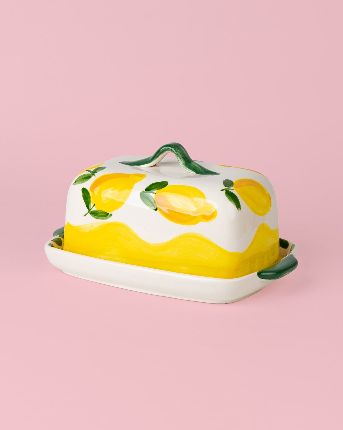 Mantequillera de cerámica Limone 19 cm