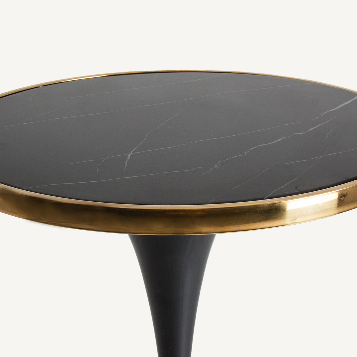 Mesa alta de hierro y mármol sintético Ugíjar