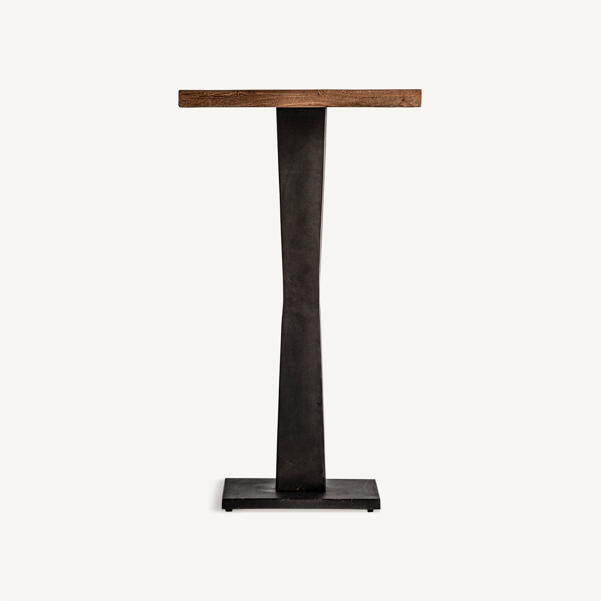 Mesa alta de mango e hierro Pitres 60 x 60 cm