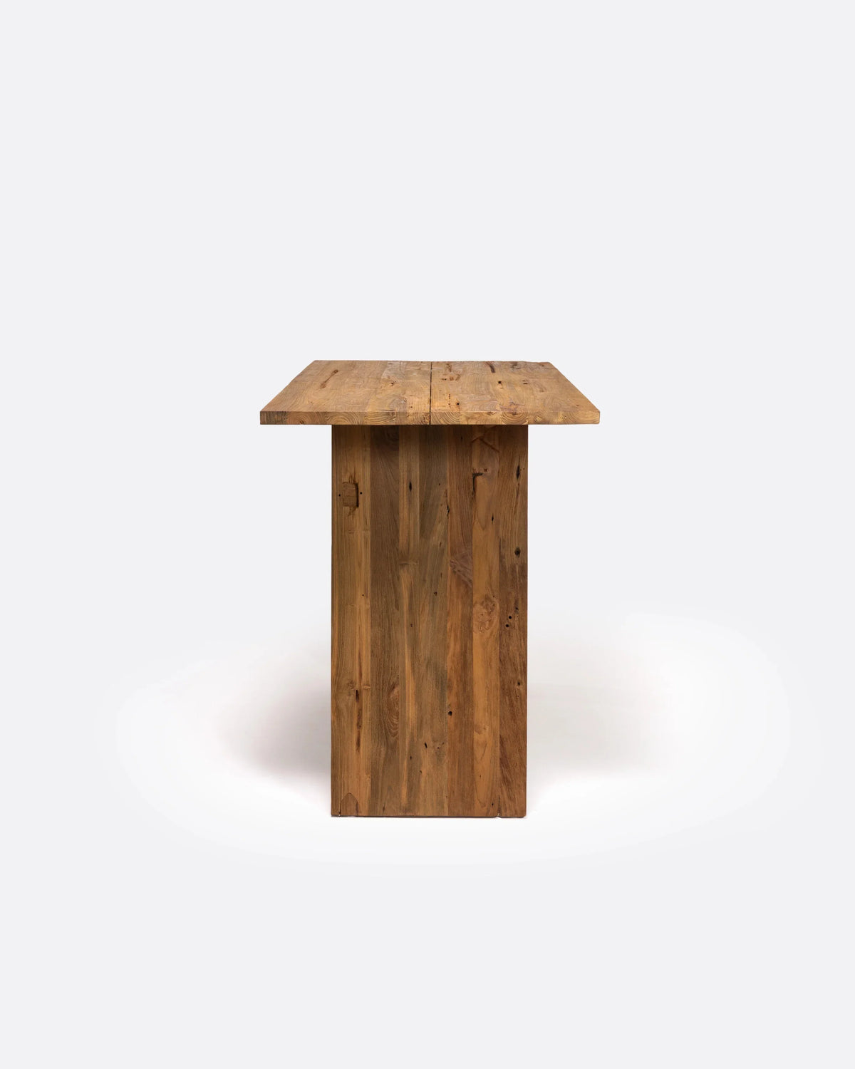 Mesa alta de teca reciclada Erosi