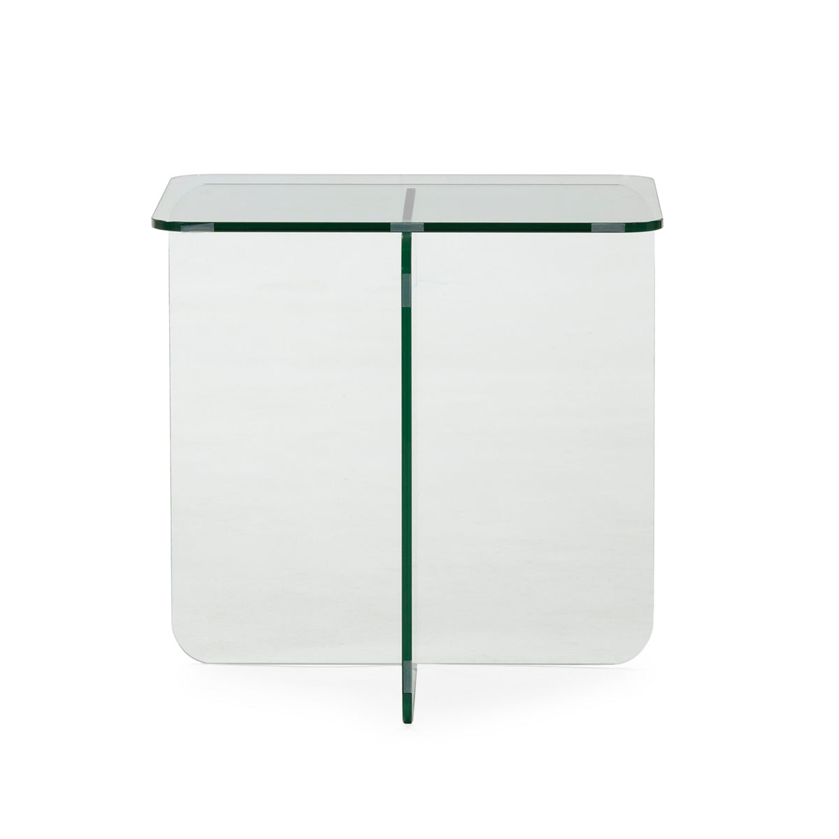 Mesa auxiliar de cristal Pefki