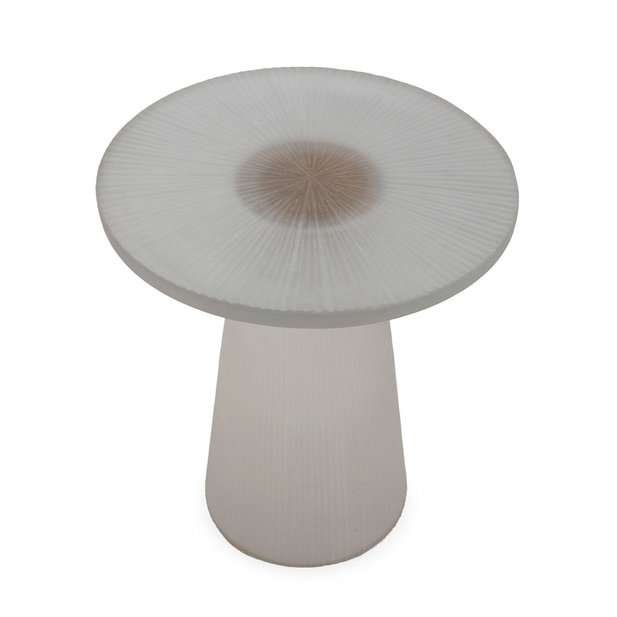 Mesa auxiliar de cristal y metal Imperia