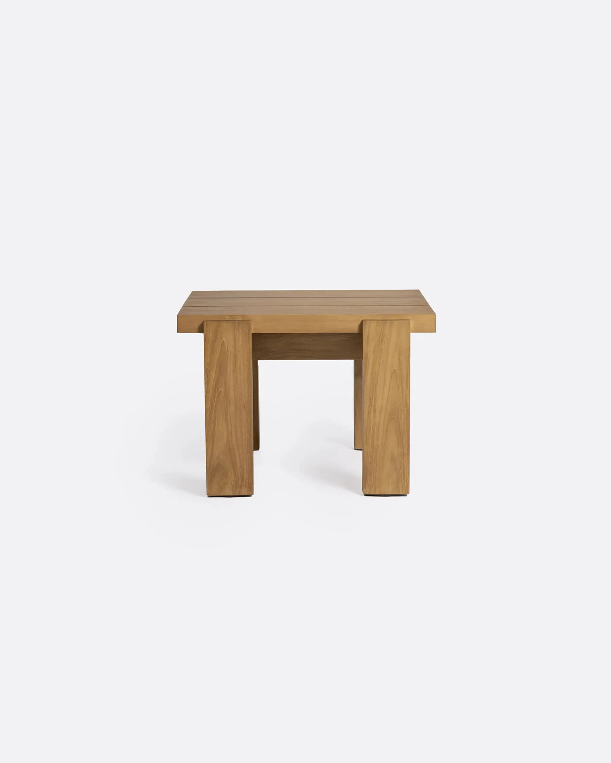 Mesa auxiliar de exterior de teca Medan
