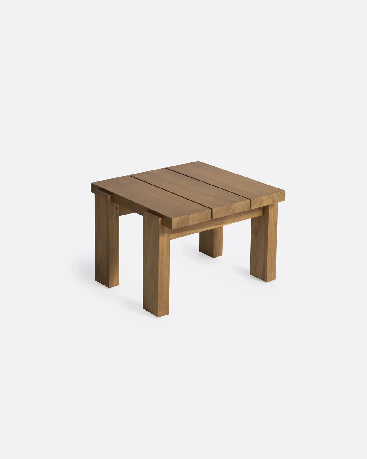 Mesa auxiliar de exterior de teca Medan