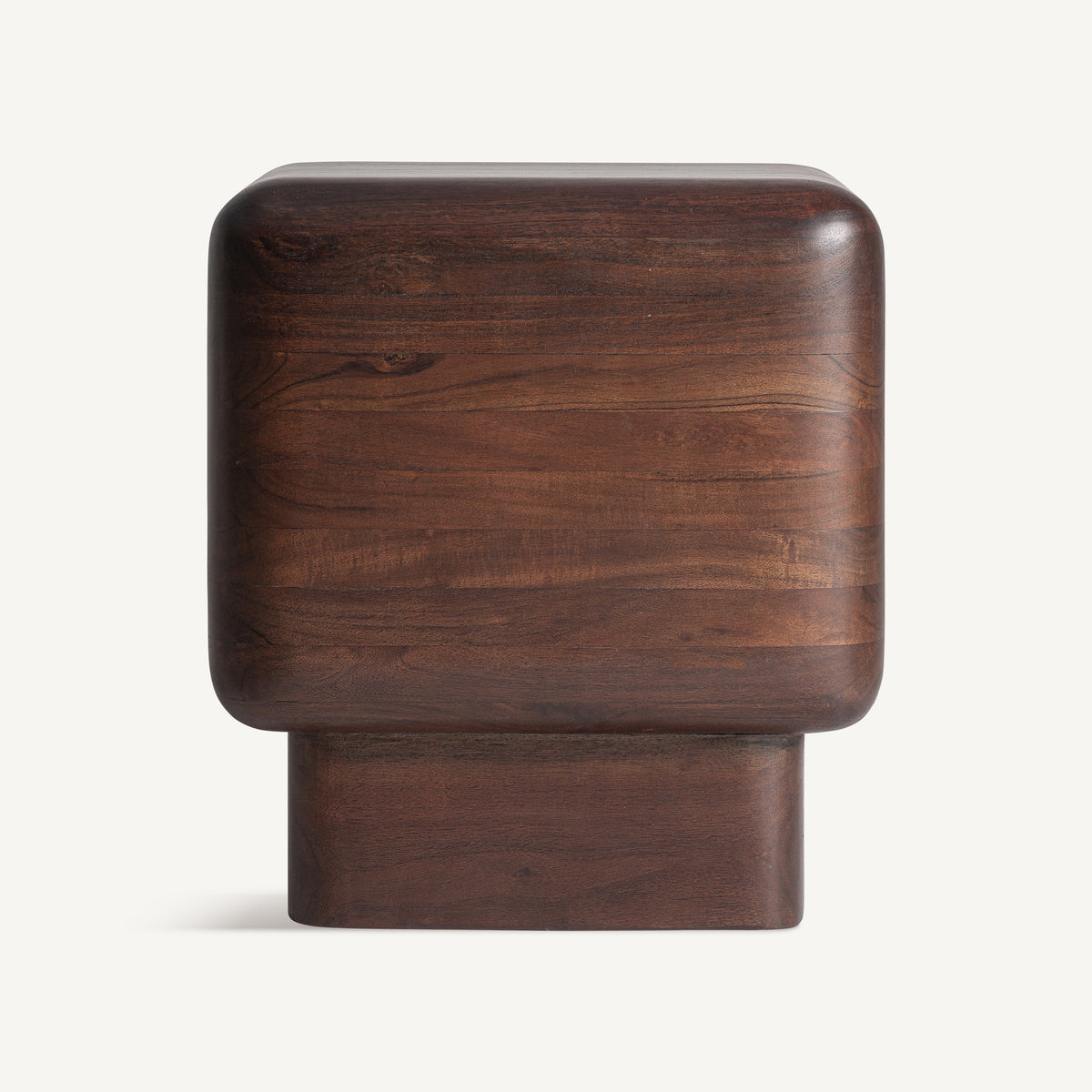 Mesa auxiliar de madera de acacia Lirio