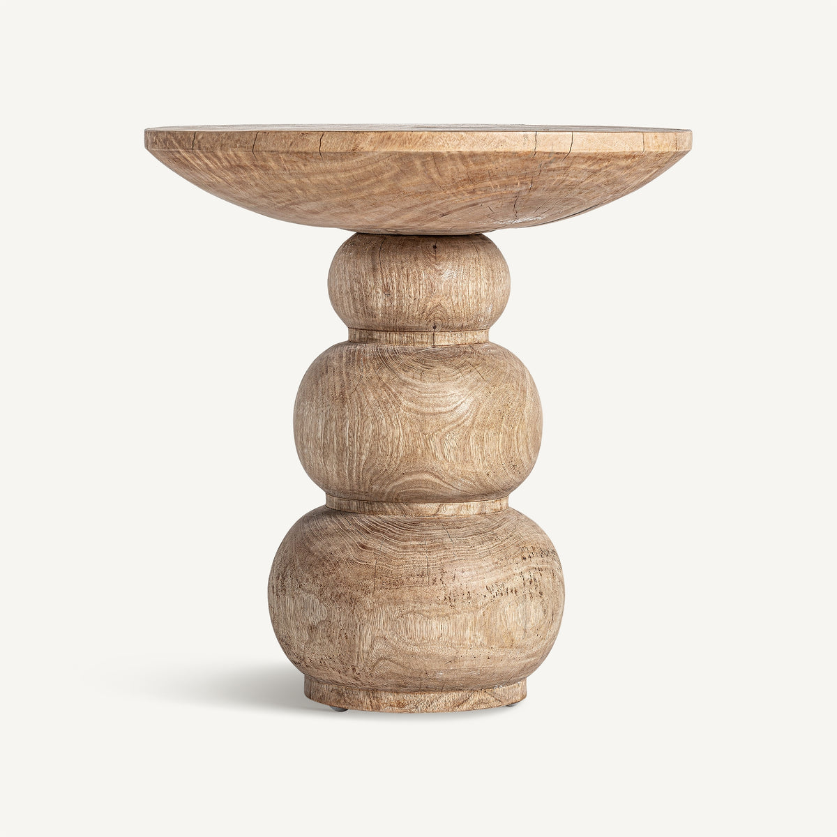 Mesa auxiliar de madera de mango Alcaparra