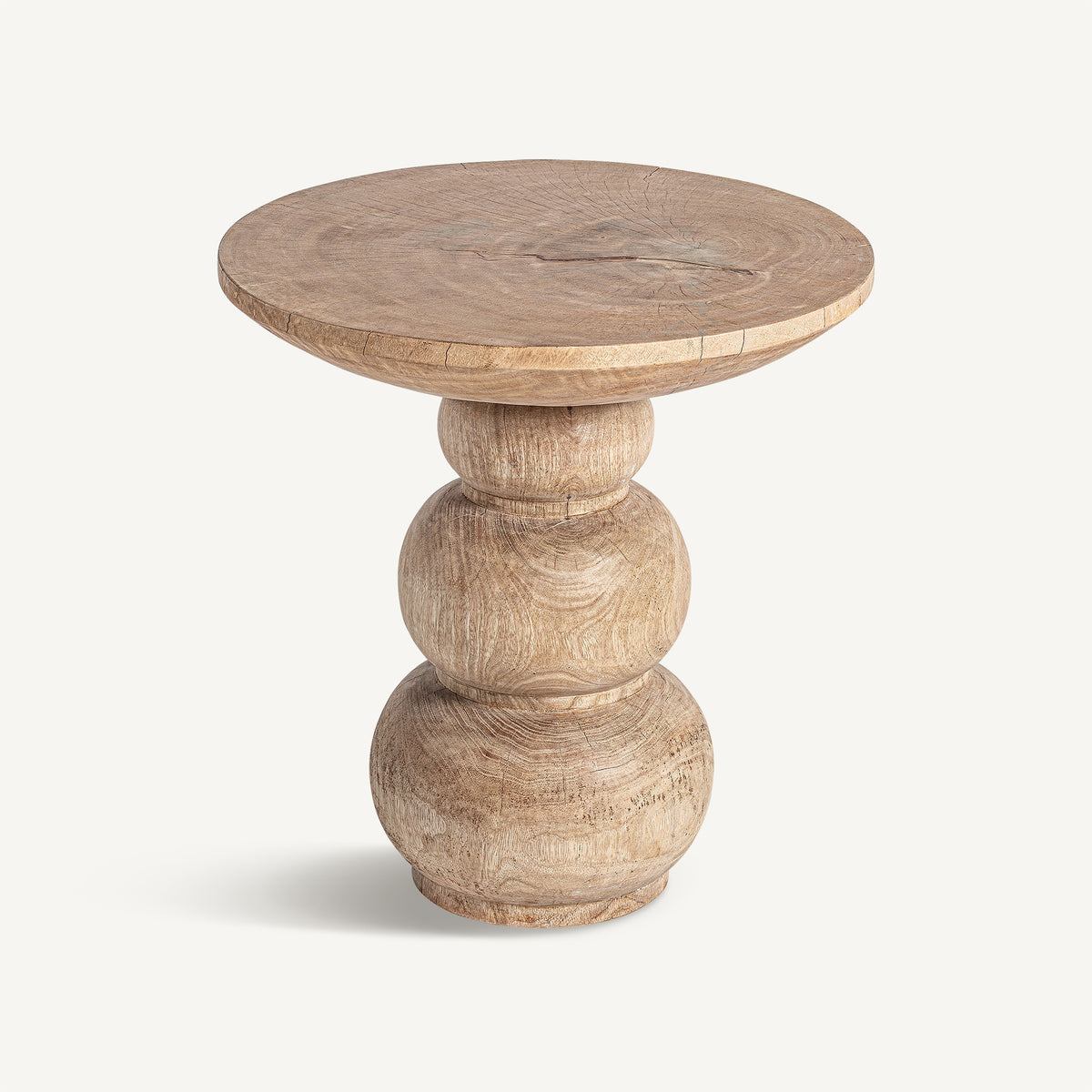 Mesa auxiliar de madera de mango Alcaparra