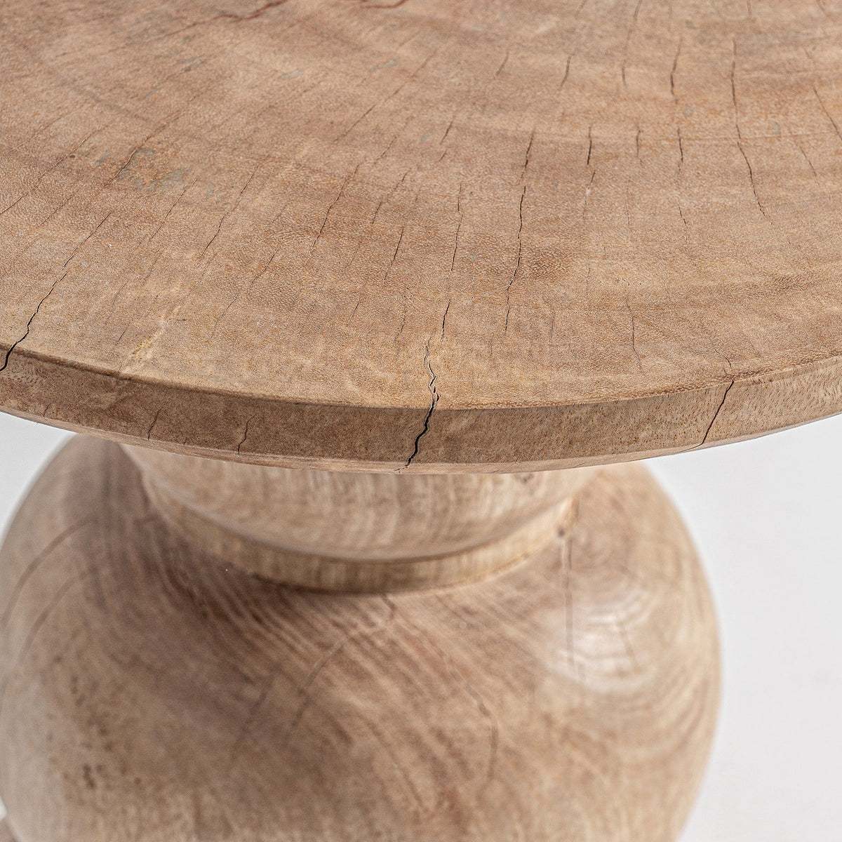 Mesa auxiliar de madera de mango Alcaparra