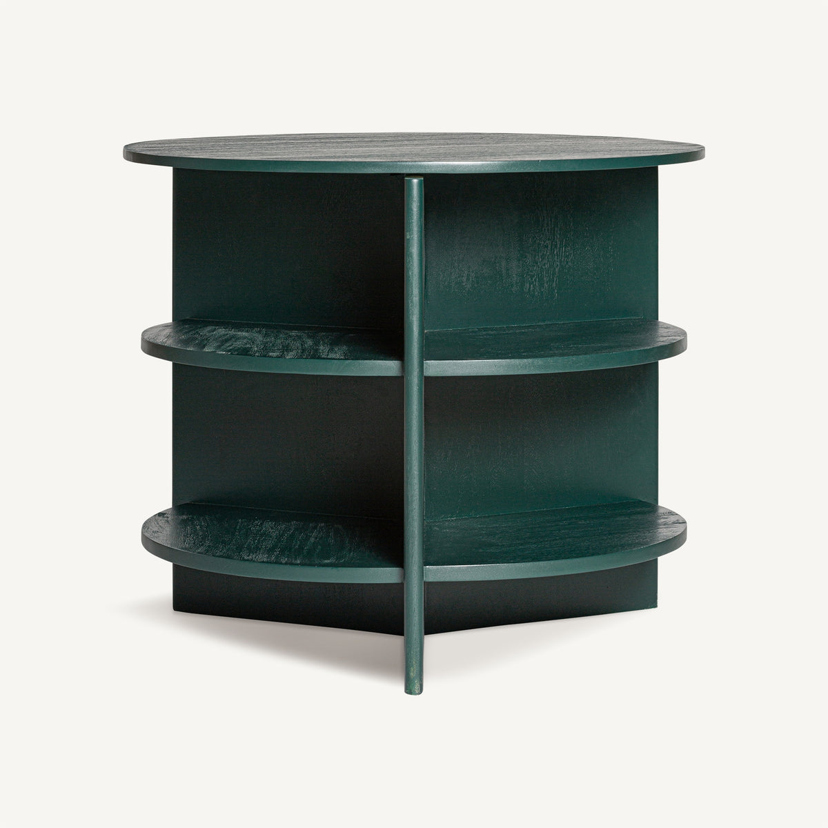Mesa auxiliar de madera de mango verde Carrasca