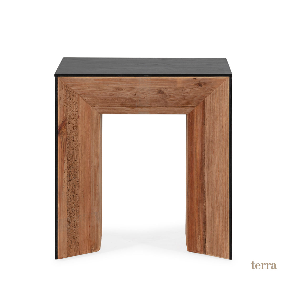Mesa auxiliar de madera de pino recuperado Erandio
