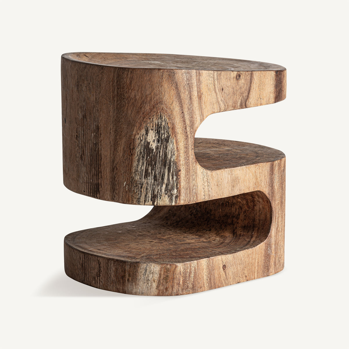 Mesa auxiliar de madera de suar Orégano