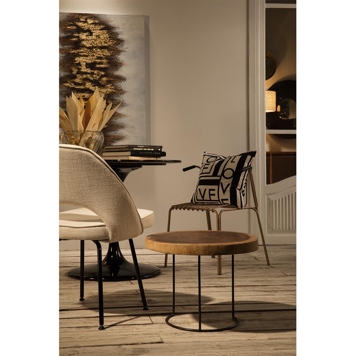 Mesa auxiliar de madera de suar Termoli