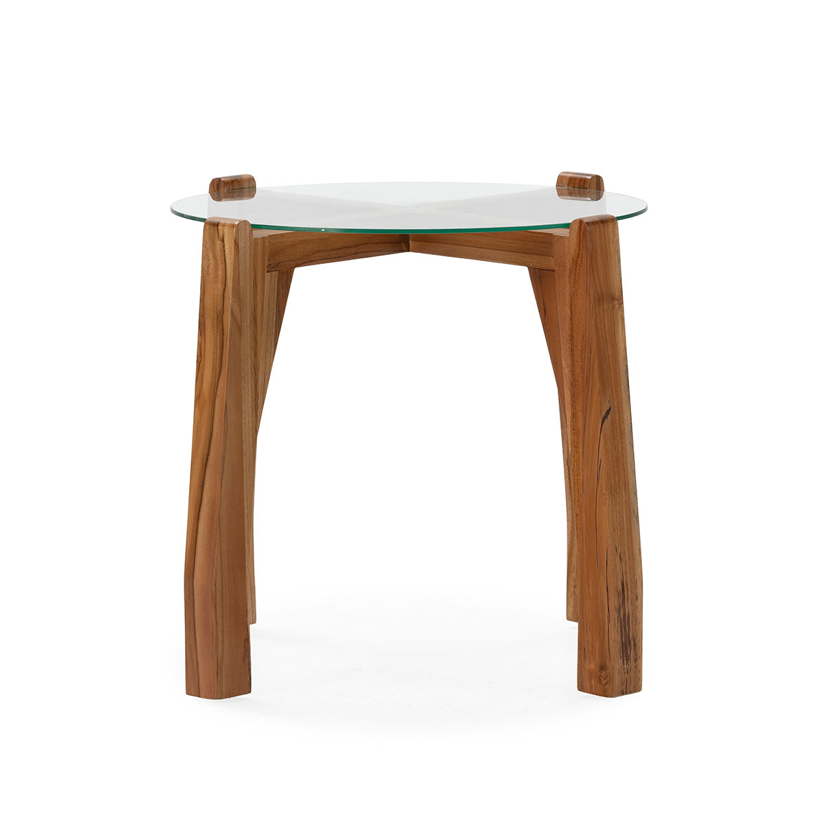 Mesa auxiliar de madera de teca Abrantes