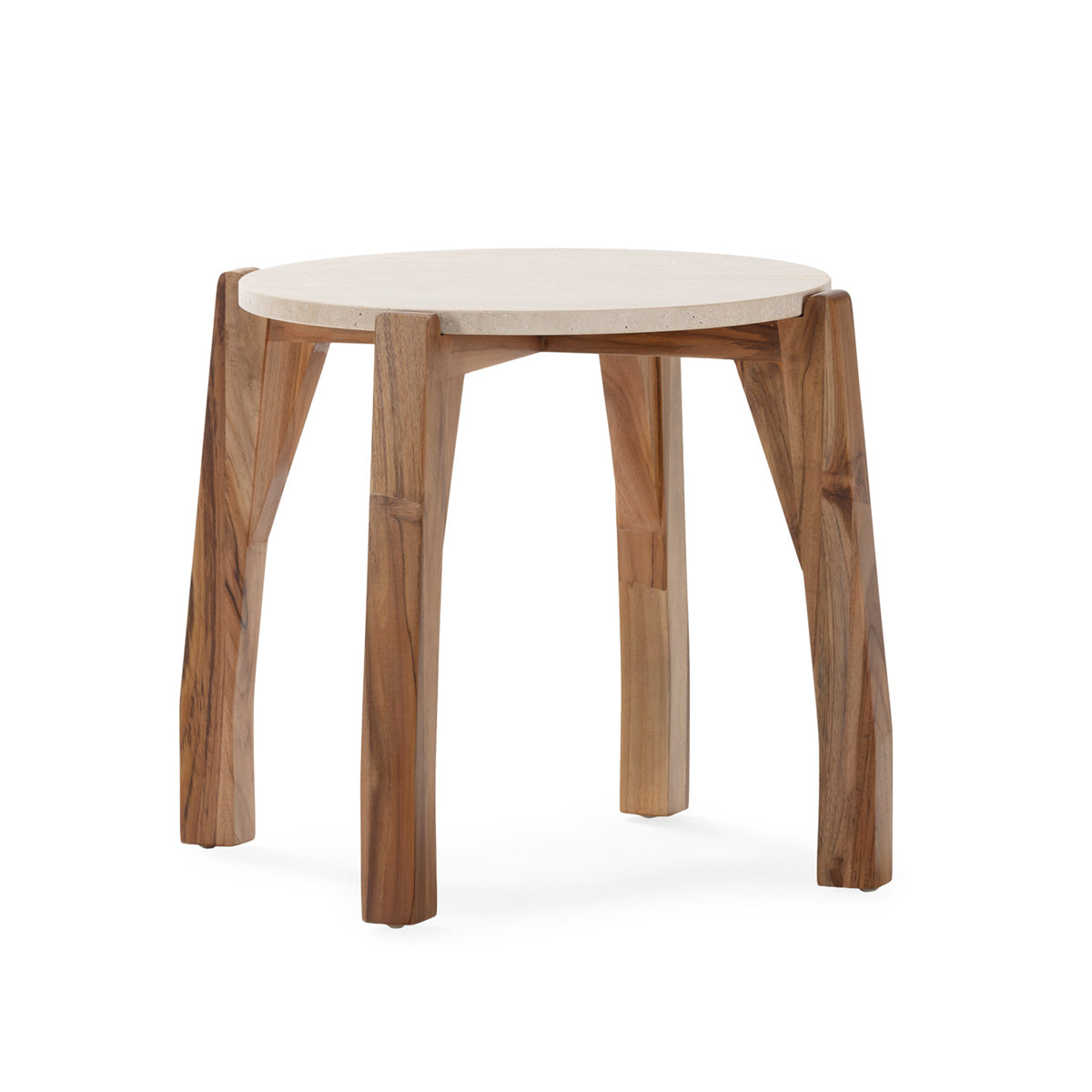 Mesa auxiliar de madera de teca Abrantes