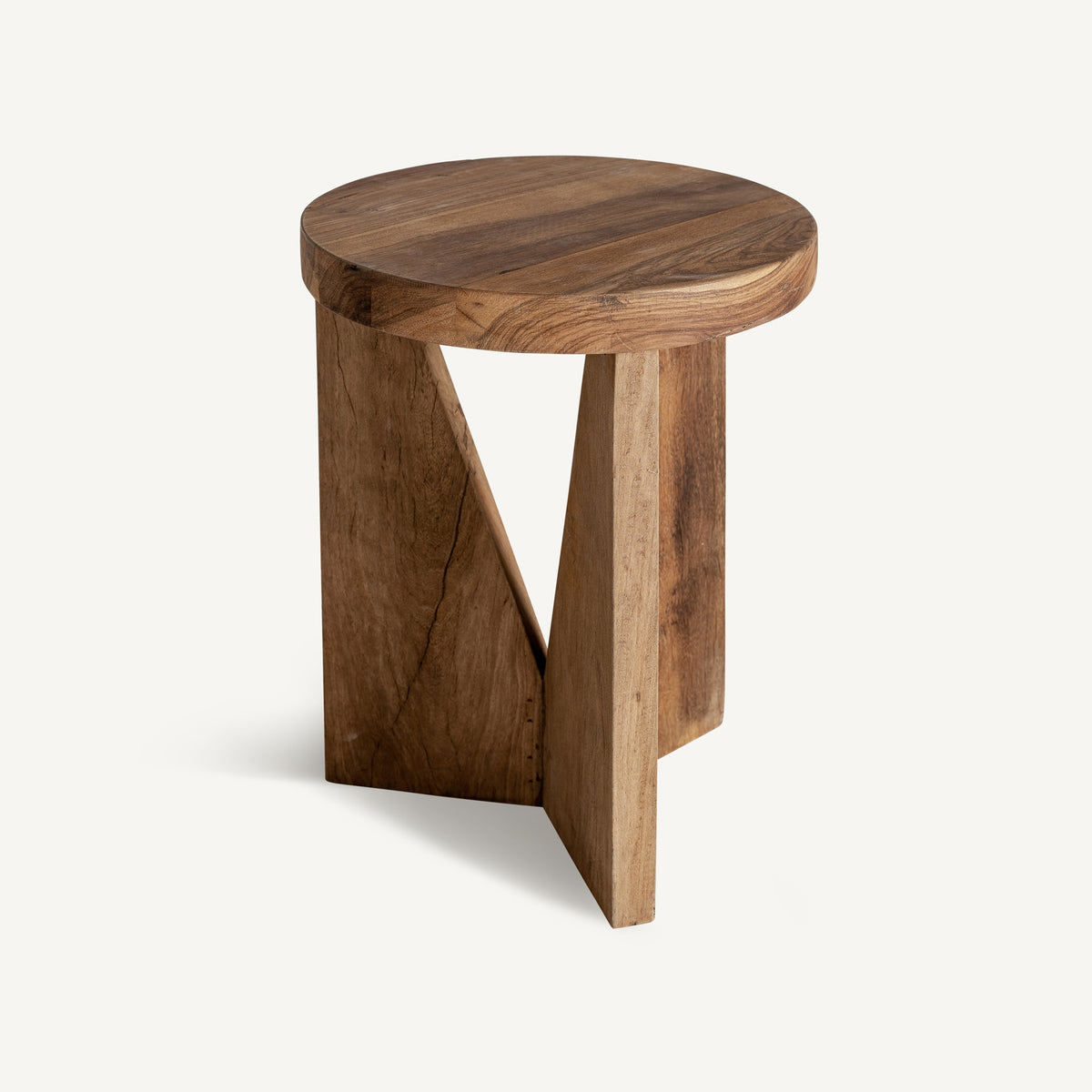 Mesa auxiliar de madera recuperada Acanto