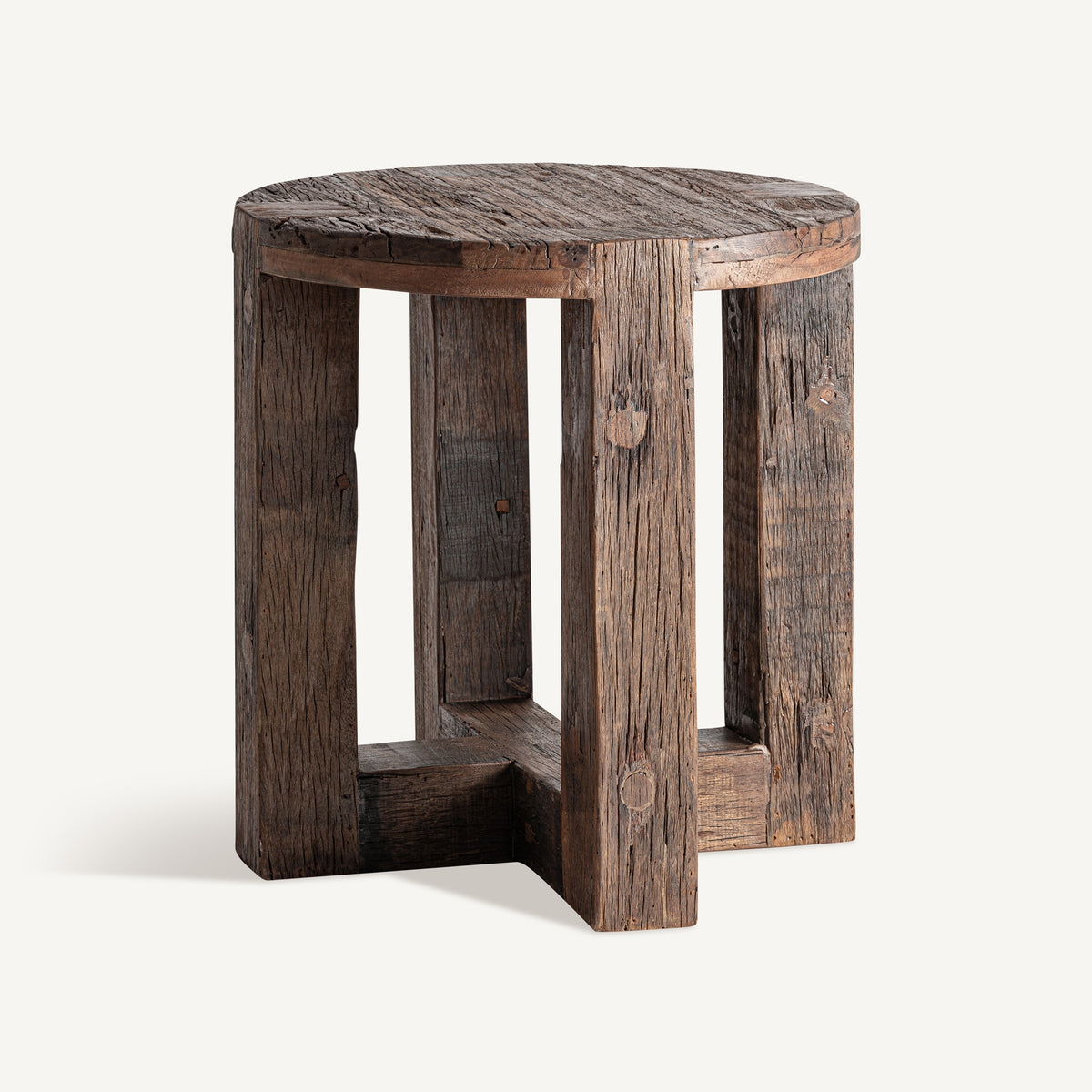 Mesa auxiliar de madera recuperada Quejigo