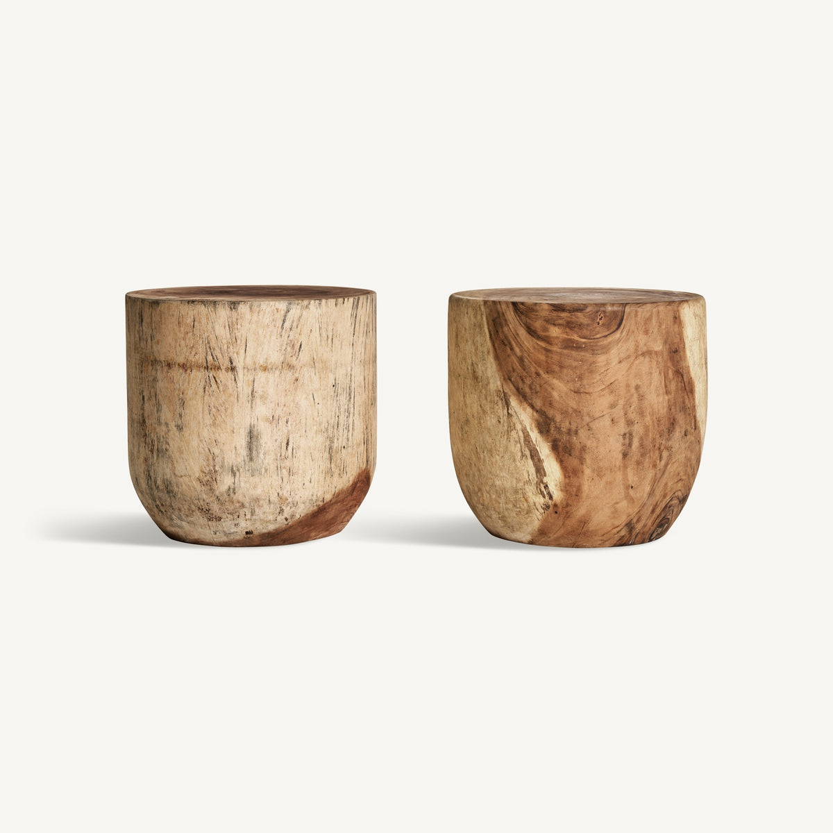 Mesa auxiliar de madera tropical Azufaifo