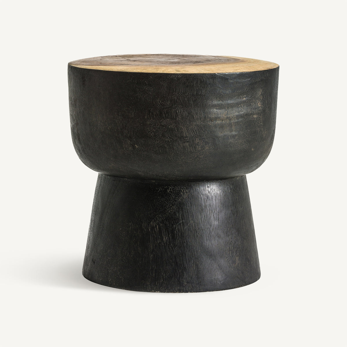 Mesa auxiliar de madera tropical Coscoja