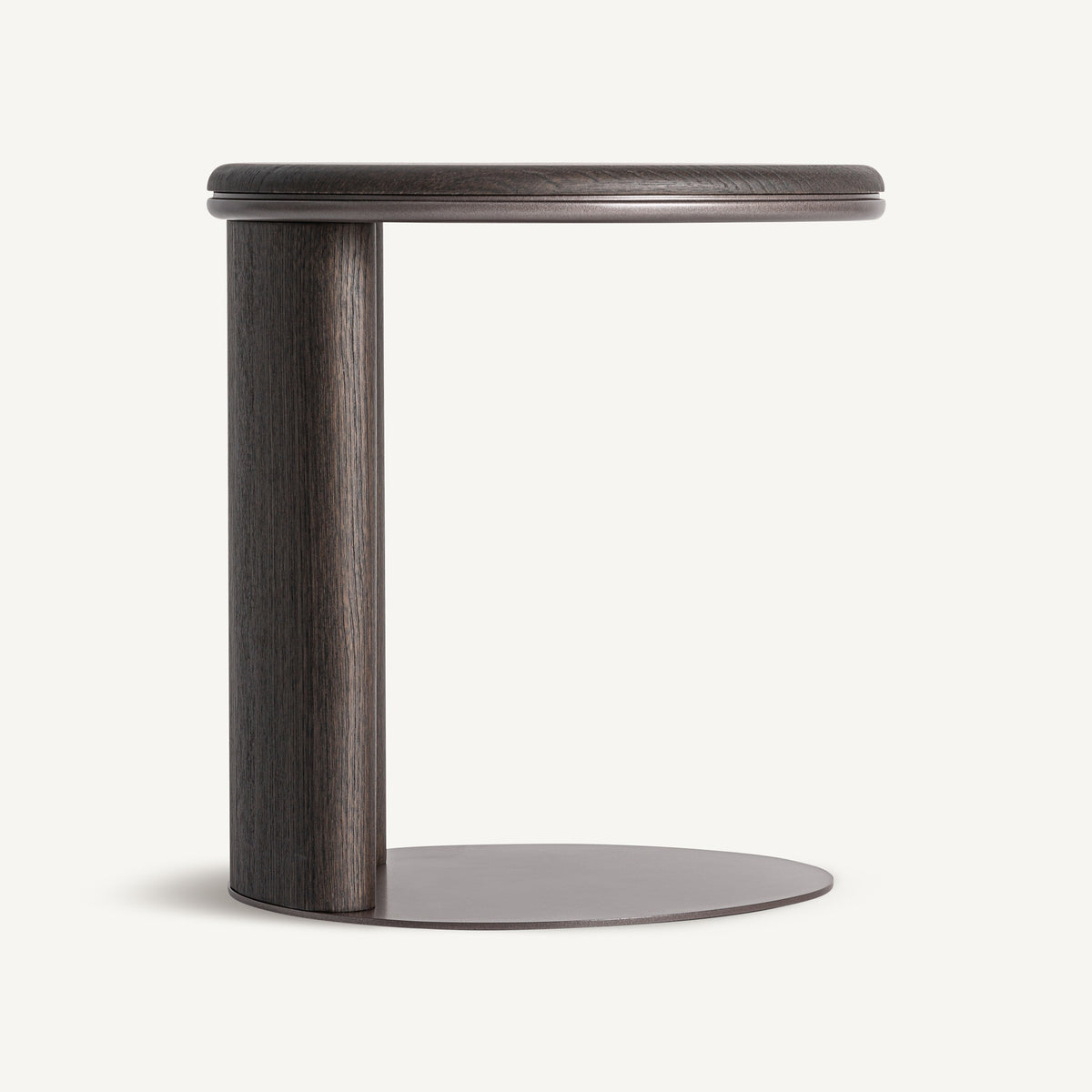 Mesa auxiliar de madera y hierro Naranjo