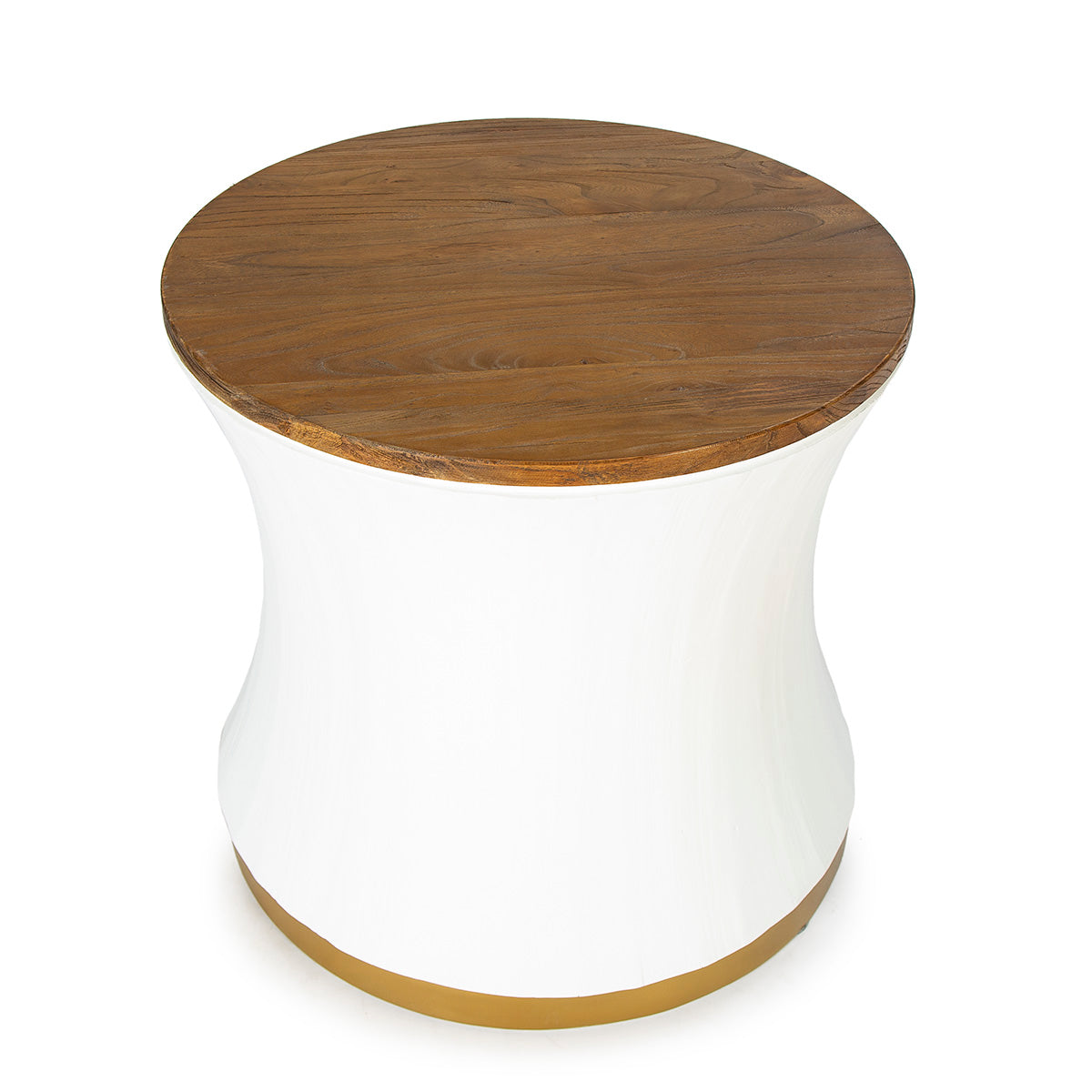 Mesa auxiliar de madera y metal Motovun