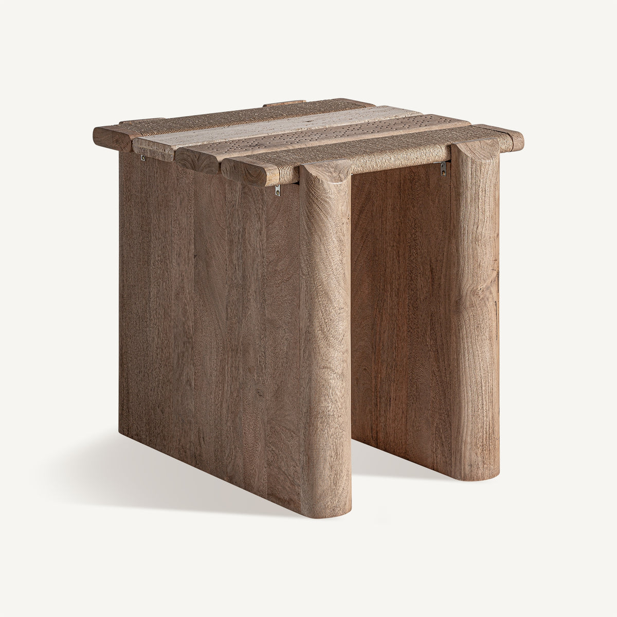Mesa auxiliar de mango y mármol Alcornoque