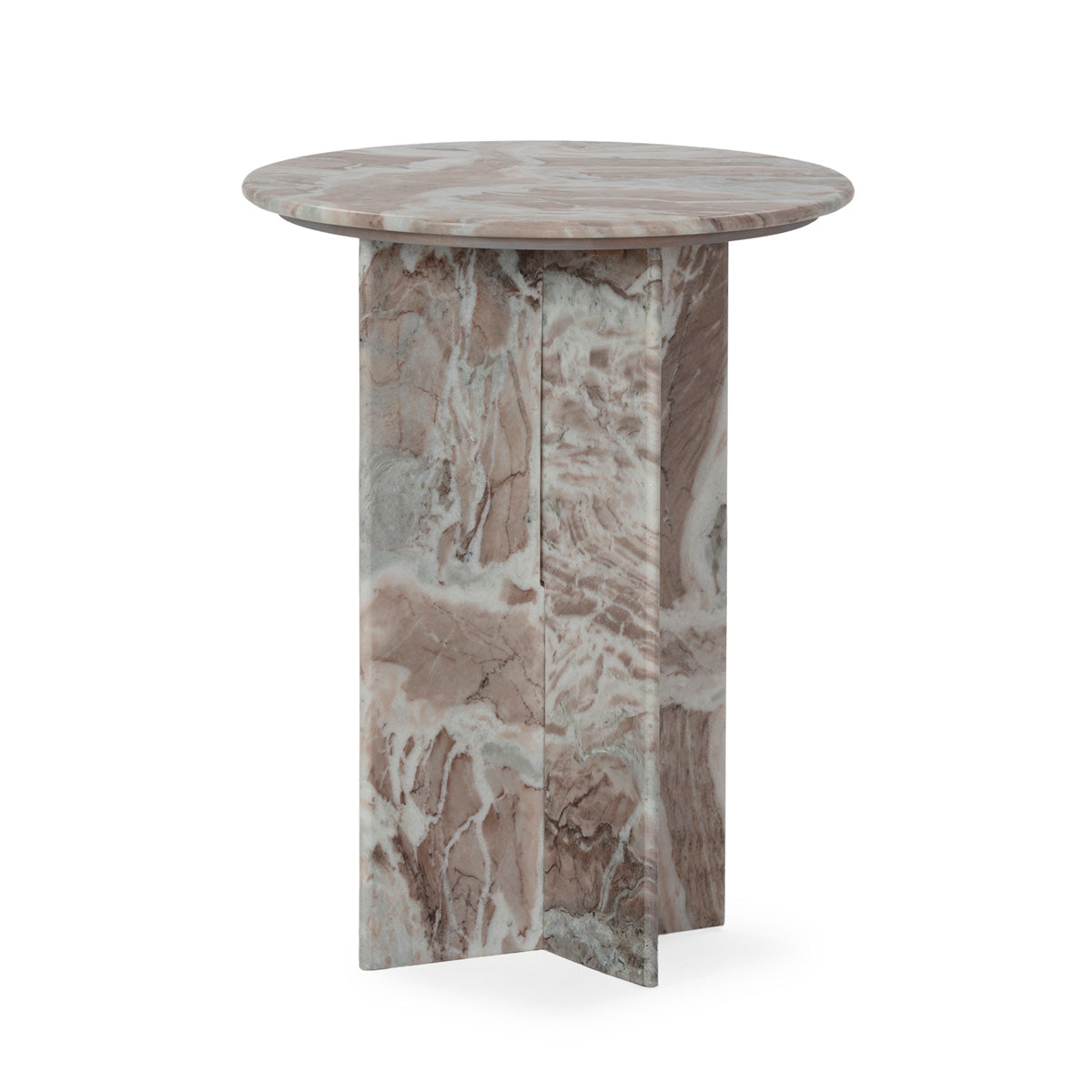 Mesa auxiliar de mármol Bacoli