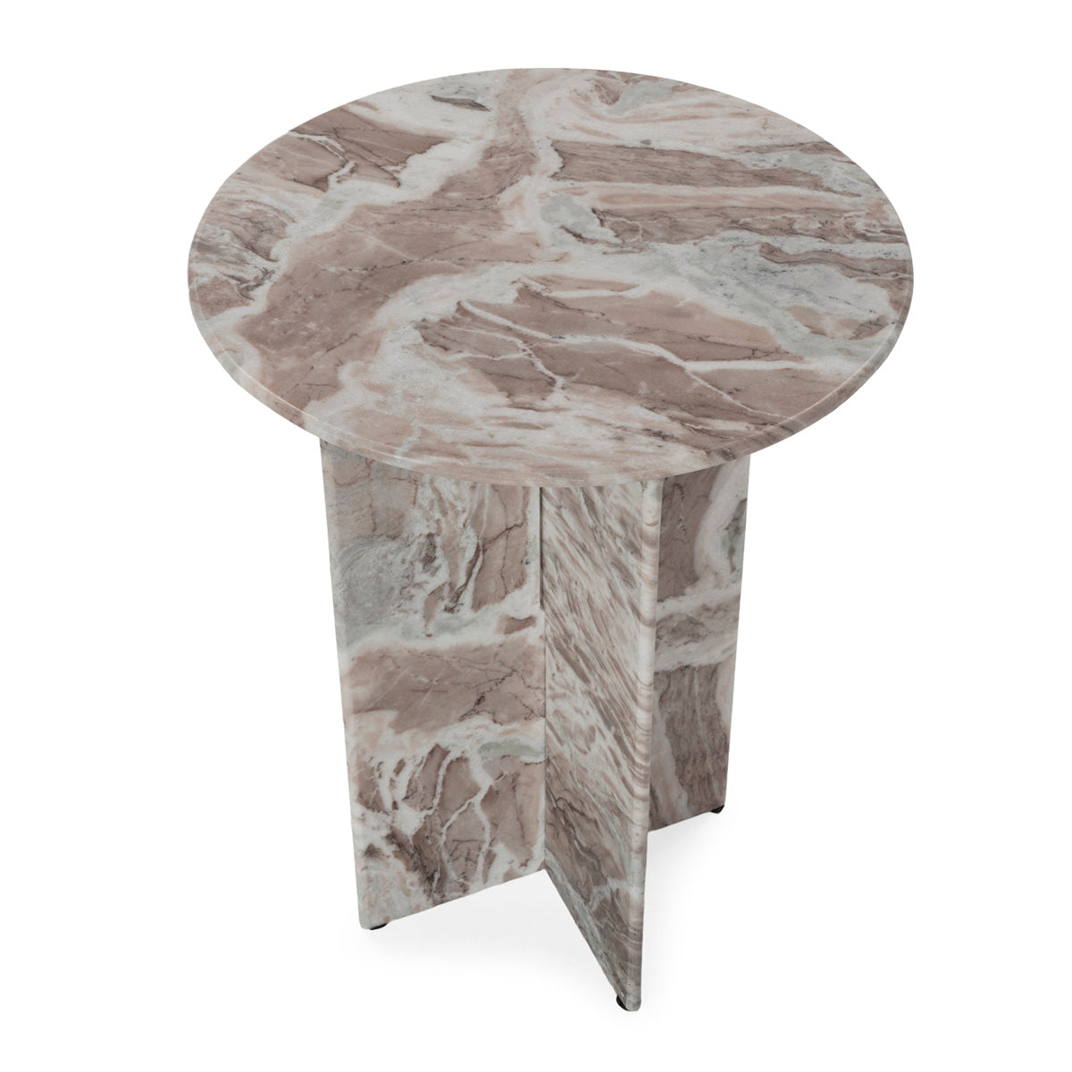 Mesa auxiliar de mármol Bacoli