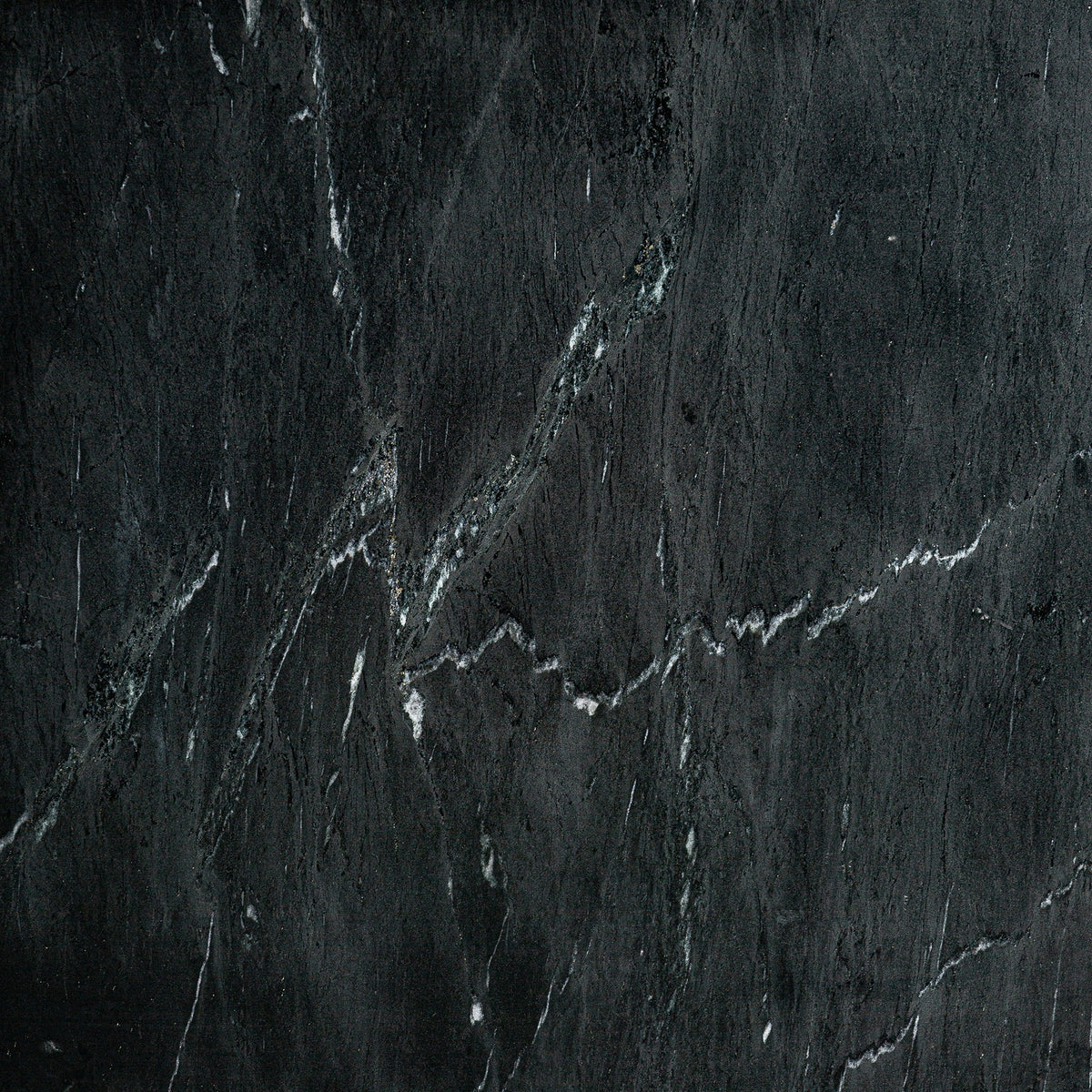 Mesa auxiliar de mármol negro Narciso grande