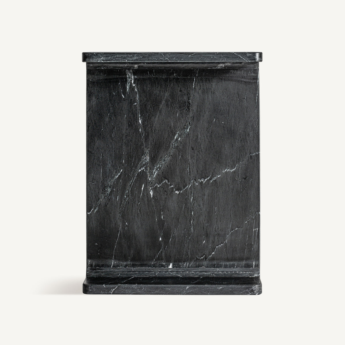 Mesa auxiliar de mármol negro Narciso pequeña