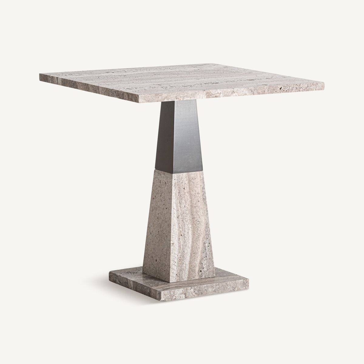 Mesa auxiliar de mármol y hierro Monastir