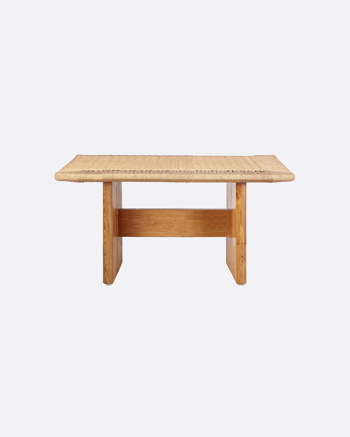 Mesa auxiliar de teca reciclada y cuerda de papel Ubud