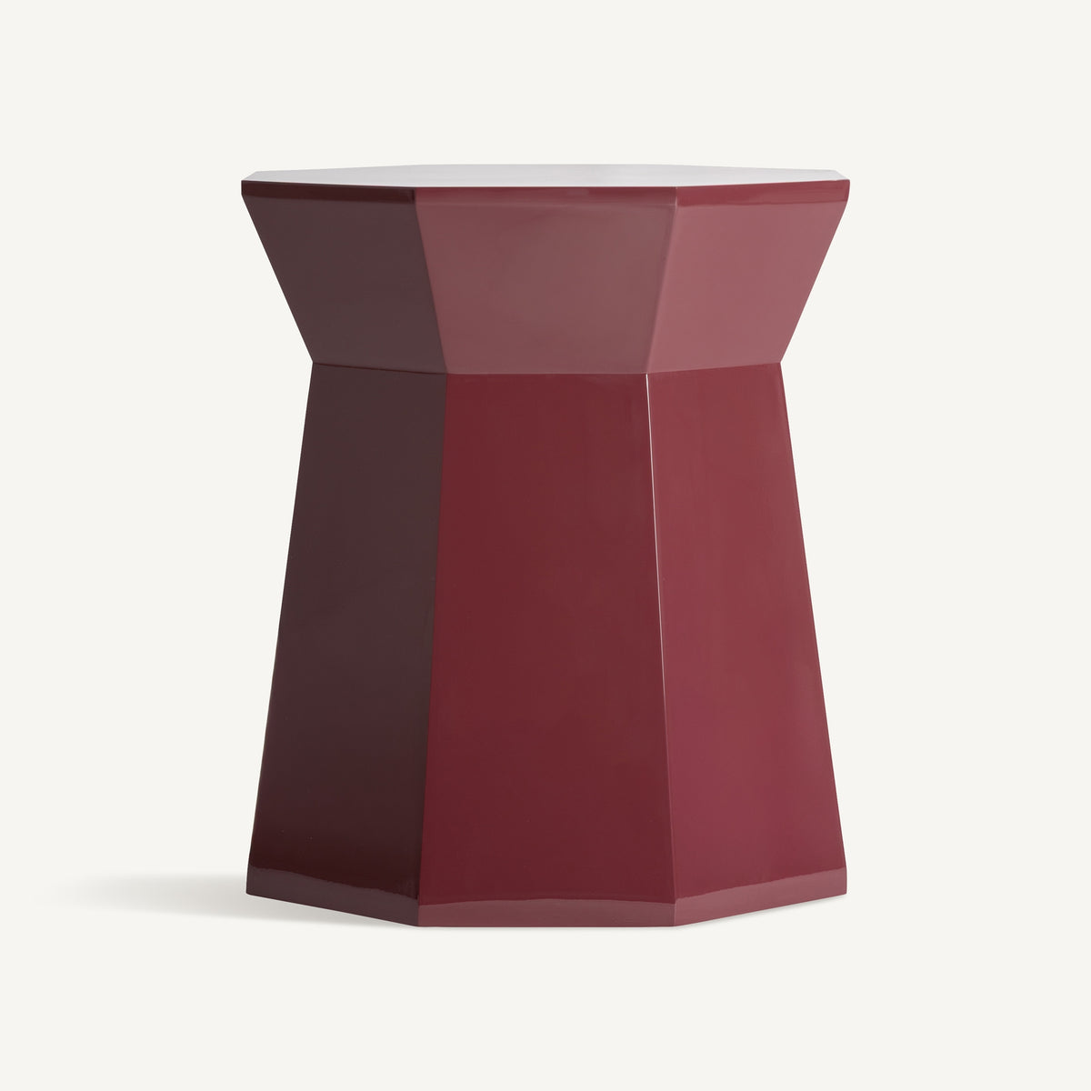 Mesa auxiliar roja de madera DM Mejorana