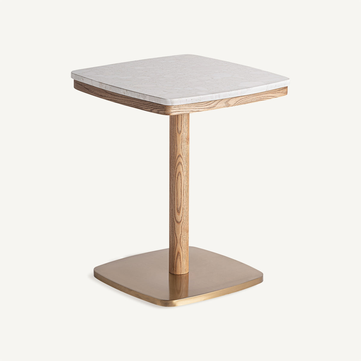 Mesa bistró de terrazo Busquístar 50 x 50 cm