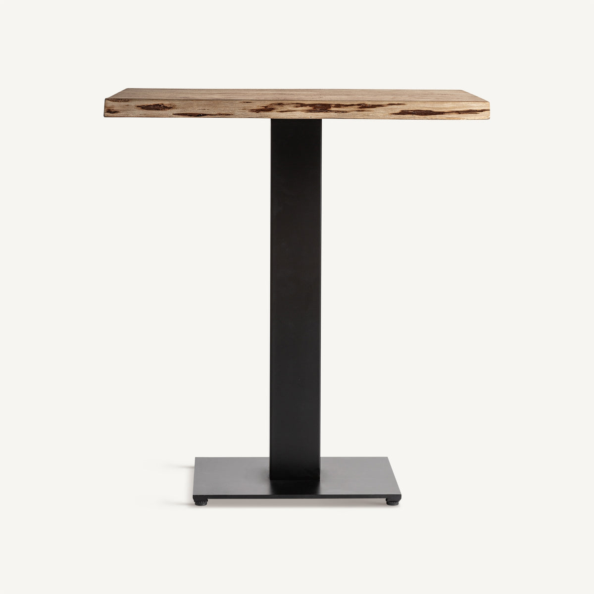 Mesa de bar de acacia y hierro Cherchell