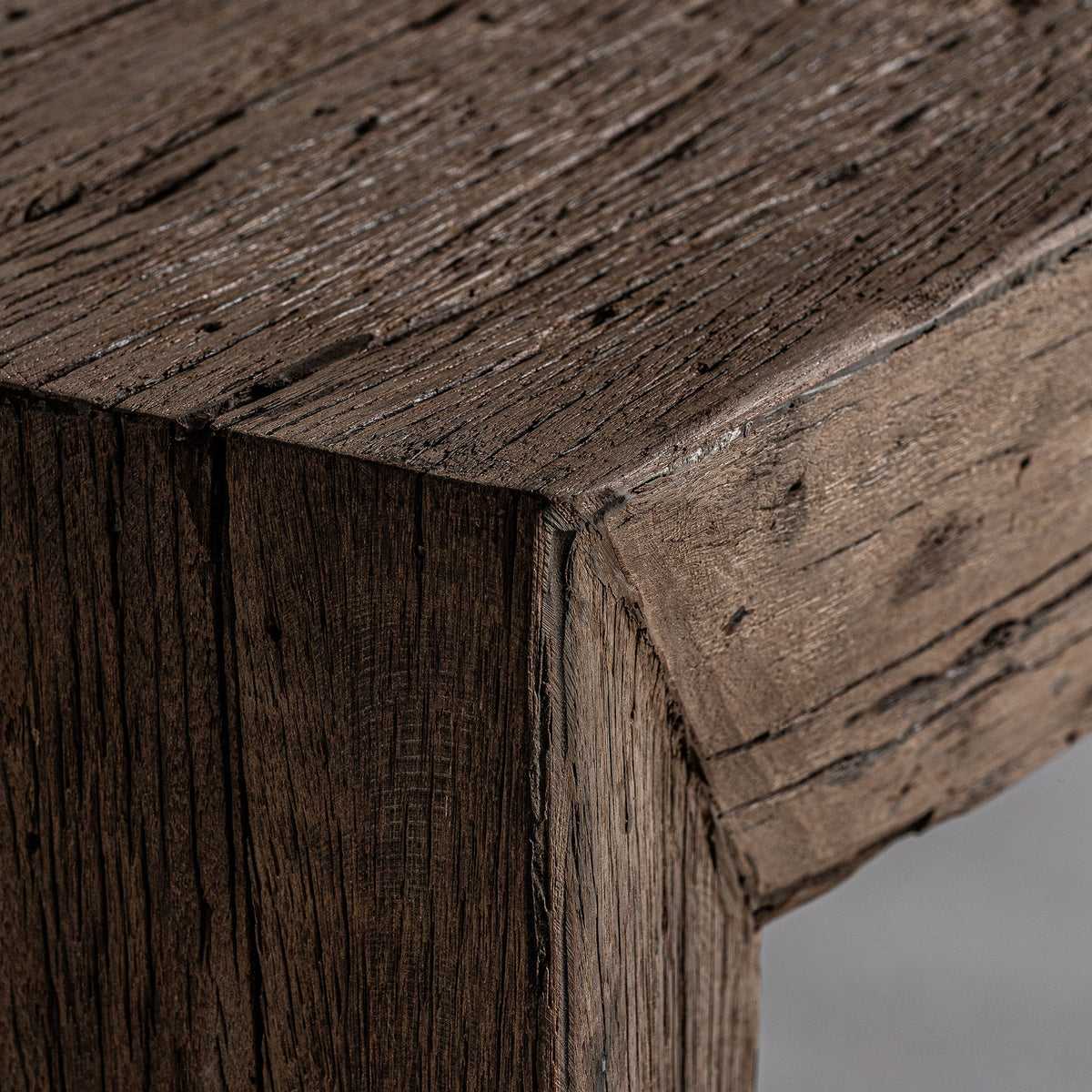Mesa de centro de madera reciclada Levanzo 122 cm