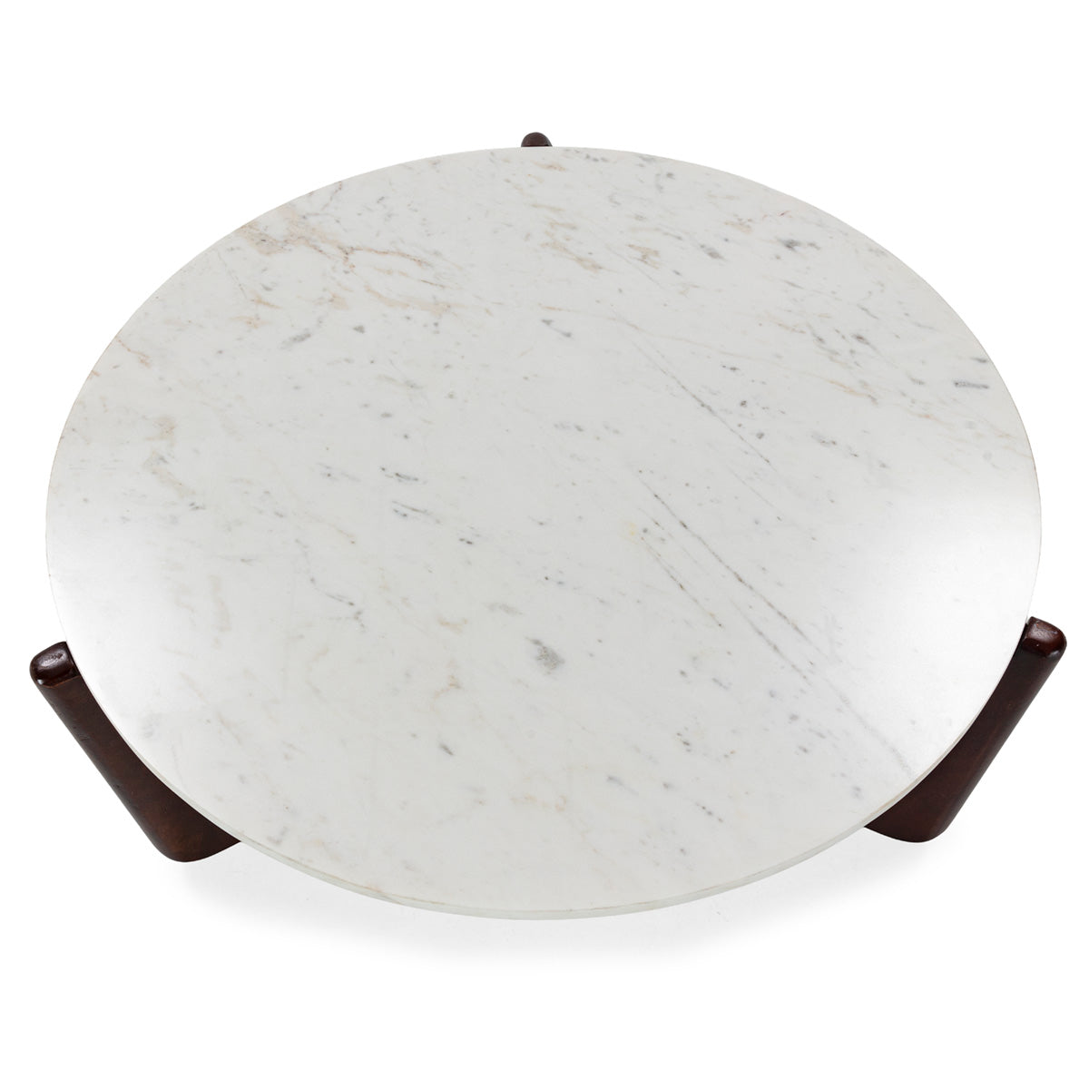 Mesa de centro de madera y mármol Torvaianica